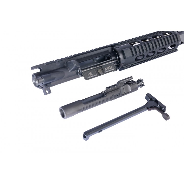 ARD AR15 STAINLESS IN BLACK BULL BARREL SPIRAL FLUTED UPPER 16 INCH